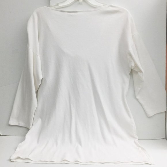Vintage Womens Tunic Dress Top Cowl Neck White M/L - Picture 5 of 7